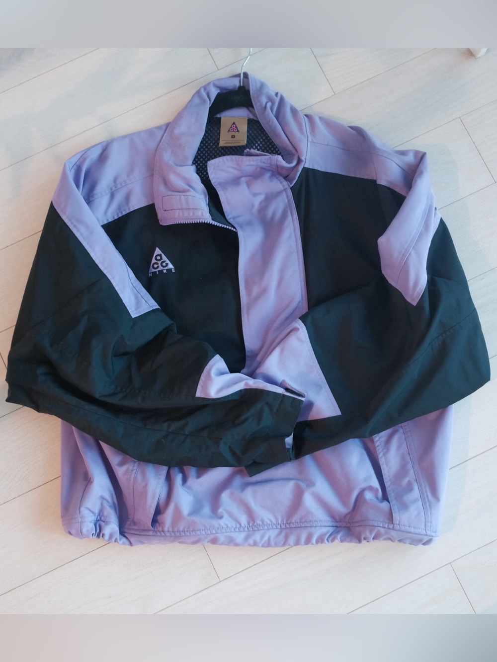 Nike ACG Lavender and Black Colorblock Half-Zip Jacket